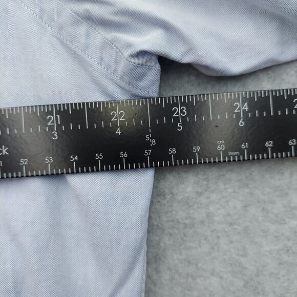 Preswick & Moore Men's Button Down Light Blue Shirt 16/34  Made in Hong Kong - Picture 9 of 12